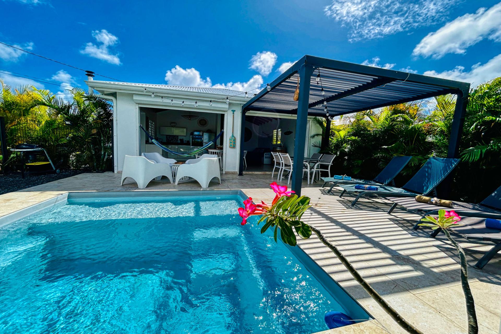 1.Location Villa piscine Saint François Guadeloupe_Vue ensemble